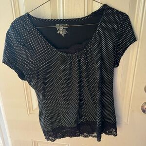Lacey Polka Dot Baby Tee